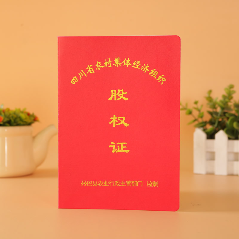 股權(quán)證書定做